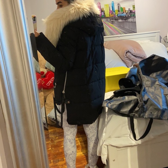 RUDSAK real leather and fur winter coat size XS - Picture 10 of 12